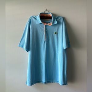 Men's Donald Ross light blue golf polo shirt‎ size M
